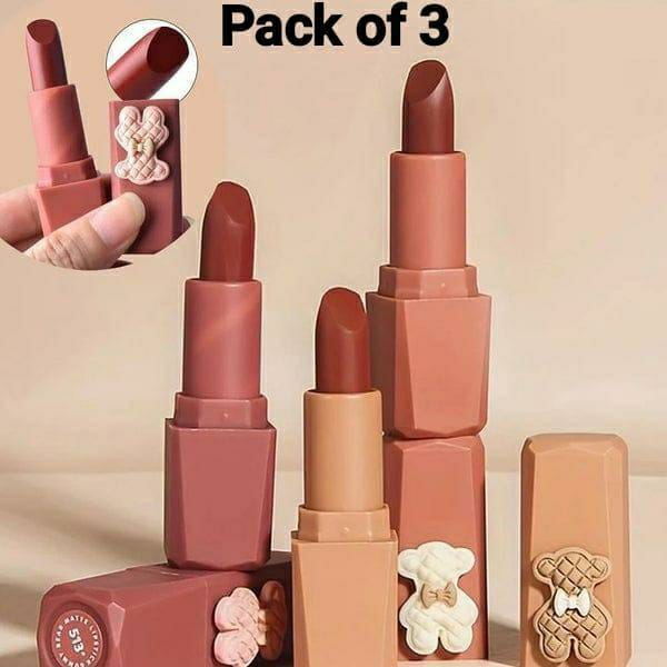 Bold Coverage & High Pigmented Lipstick- Pack Of 3