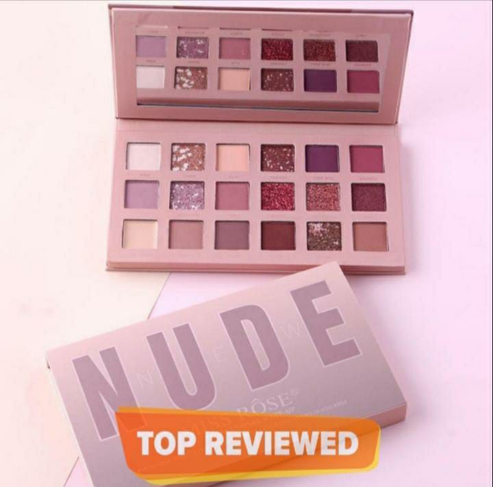 18 Colors Pigmented Nude Eyeshadow Palette