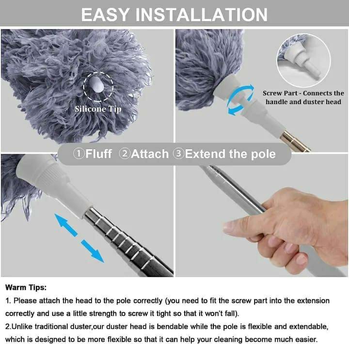 Lightweight And Portable Microfiber Fan Duster