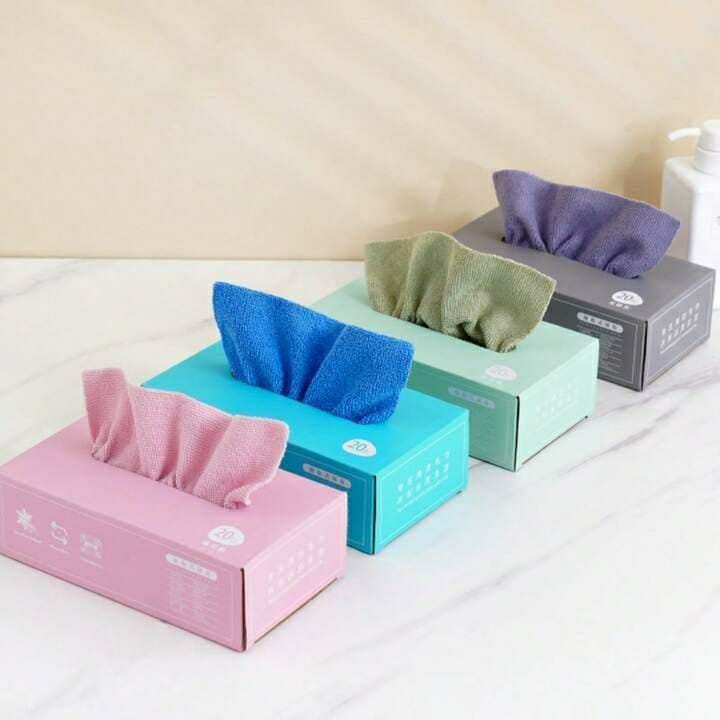 Compact Multicolor Tissue Box - 1 Pcs Easy-To-Use Tissue Holder