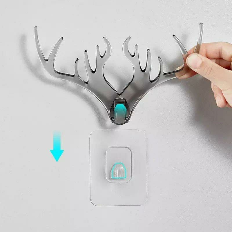 2 Pcs Deer Wall Hanging Hooks