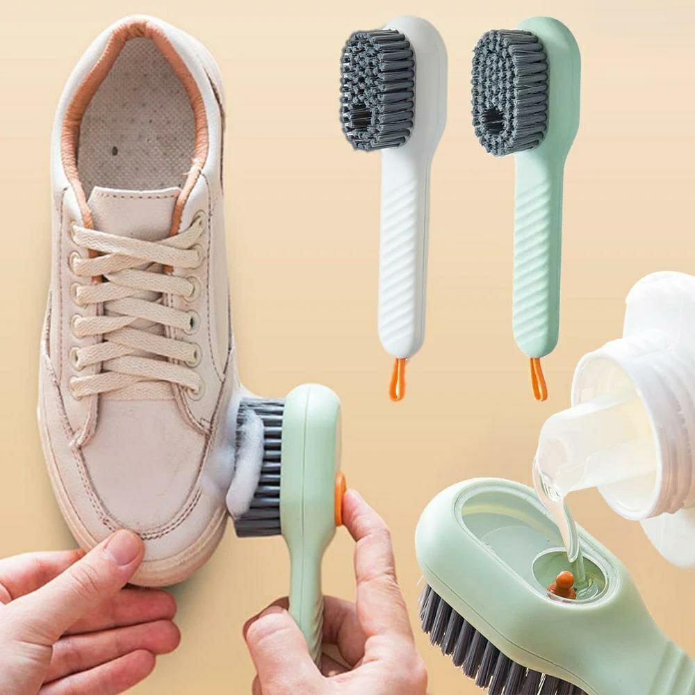 2pcs Multifunctional Brush With Soap Dispenser