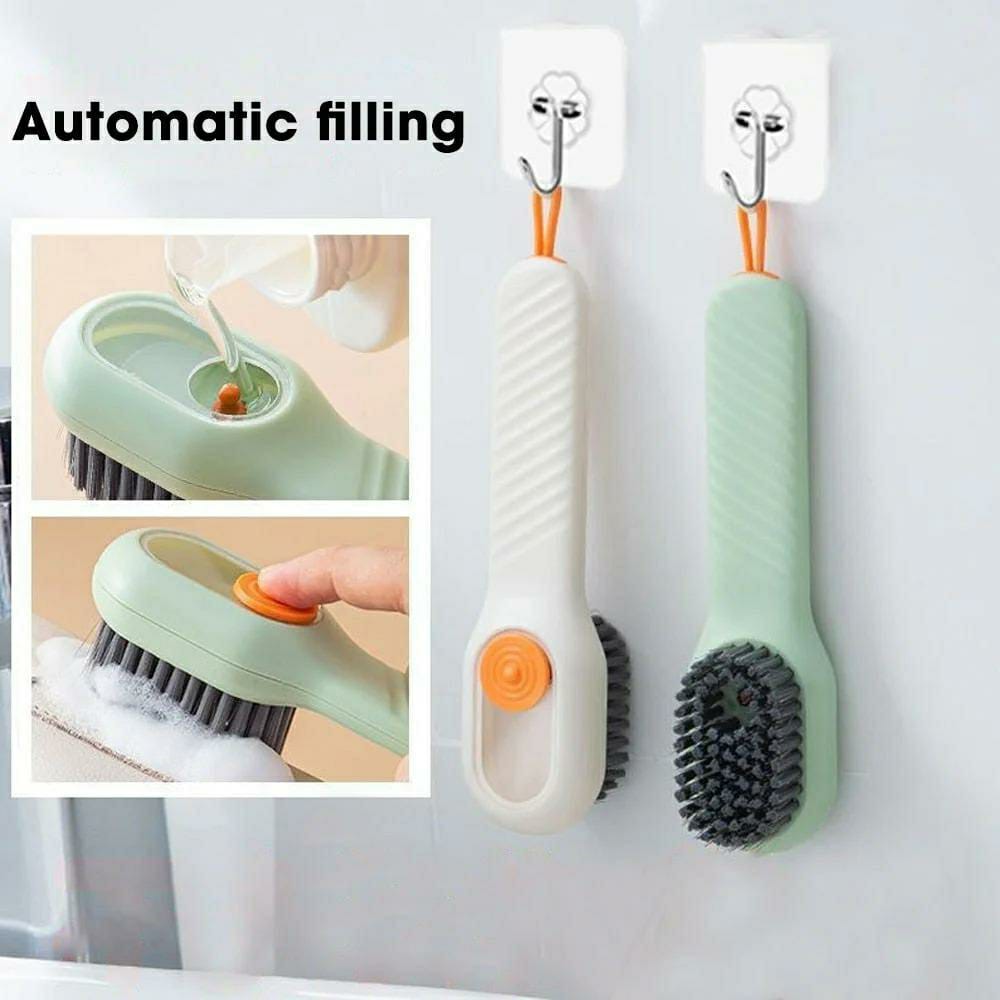 2pcs Multifunctional Brush With Soap Dispenser