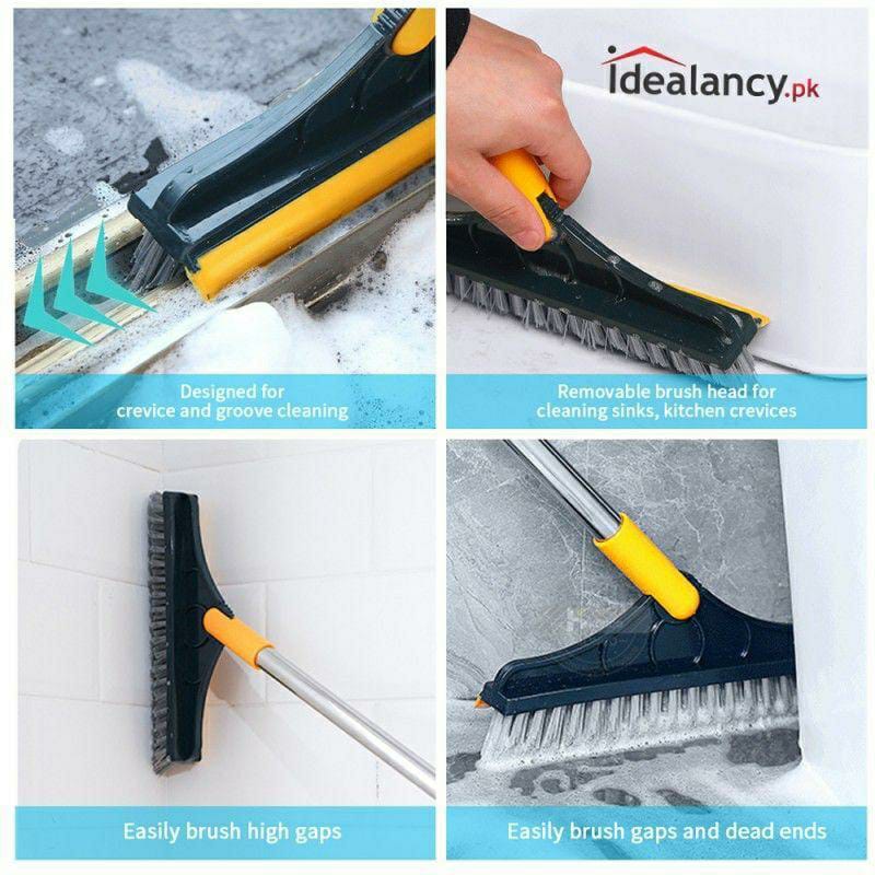 2 In 1 Floor Scrub Broom Stick