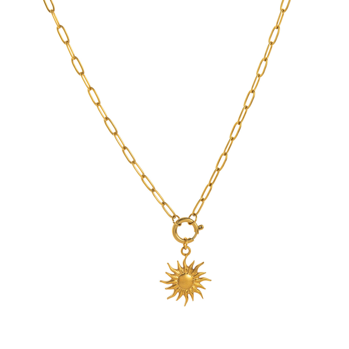 Fashion Sun Moon Necklace DIY Pendant
