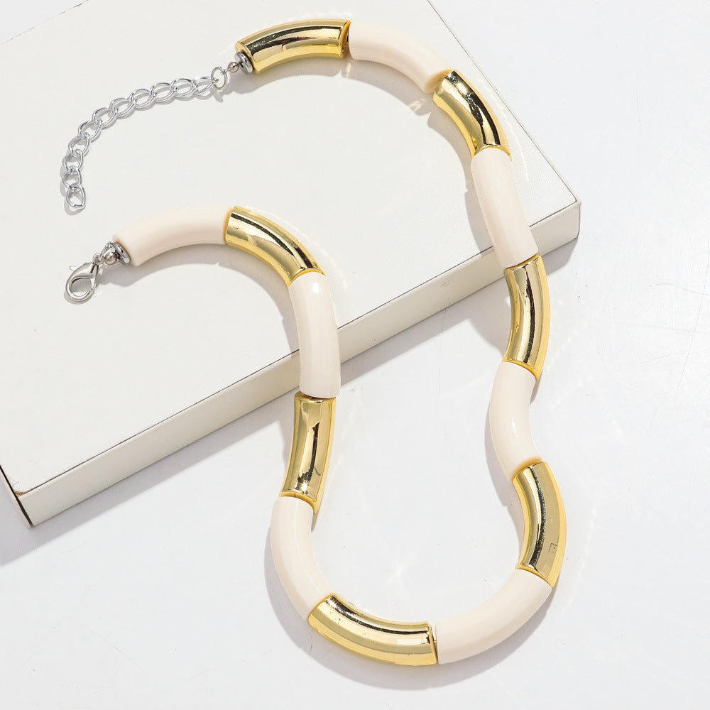 Sweater Neckband Necklace Creative Charm Style Cut Female