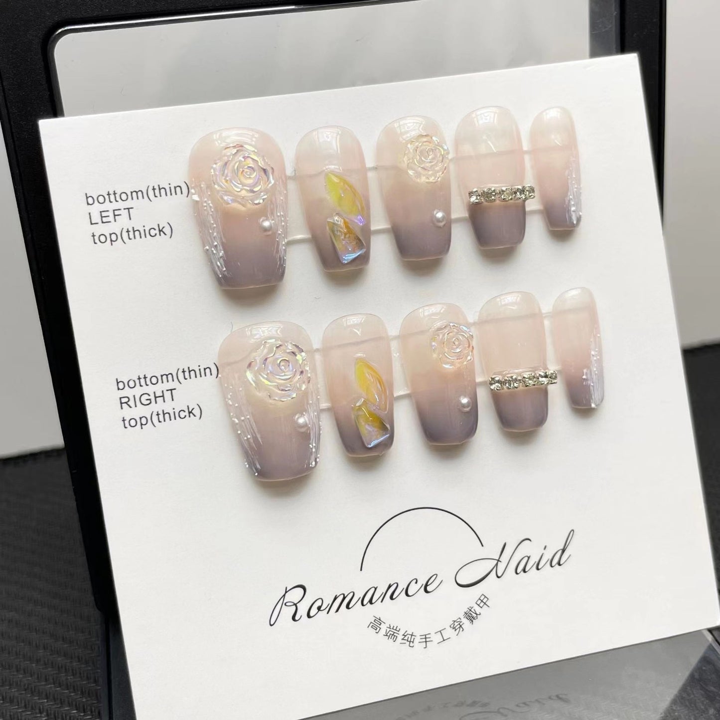 Camellia Series Hand-worn Armor Removable Nail Stickers