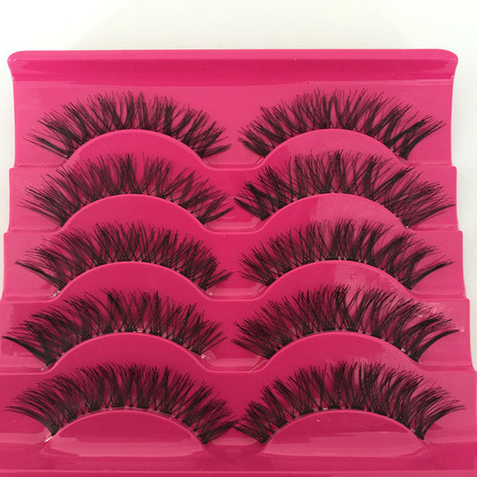 Man-made Fiber False Eyelashes Natural False Eyelashes Set