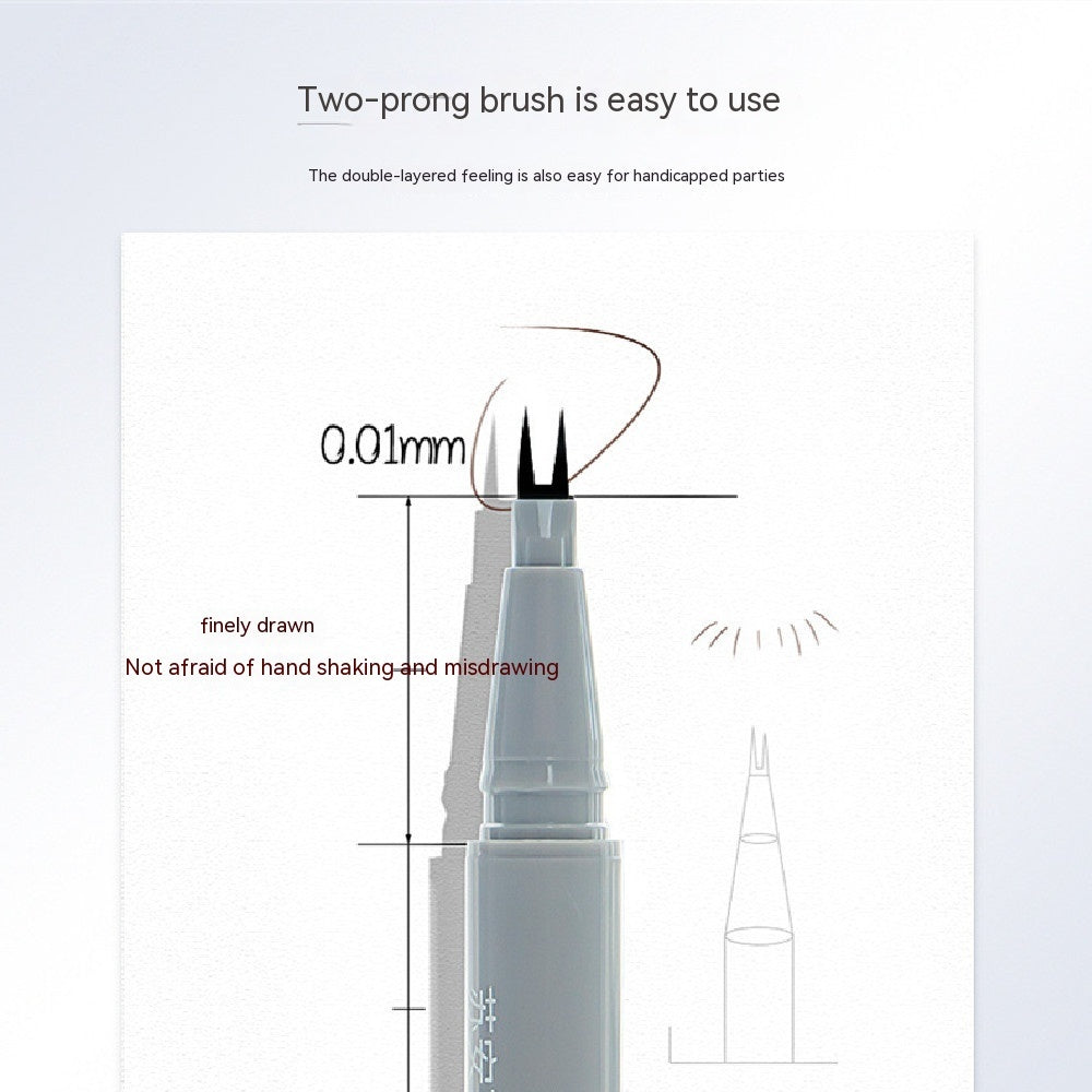 Eyelash Two-claw Eyeliner Eyebrow Pencil Two Claw Eyeliner 2-claw Pen Fork Lower Eyelash Eyeliner