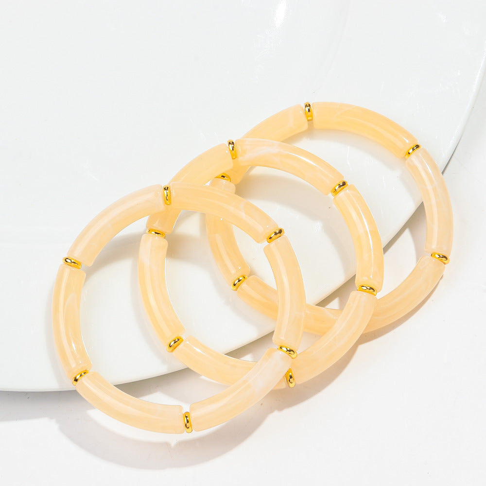 European And American Popular Acrylic Elbow Bracelets Ladies