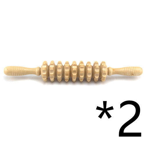 Wood-Massage-Stick Roller Trigger-Point-Recovery-Tool Muscle-Relax-Device Back-Leg Neck-Foot