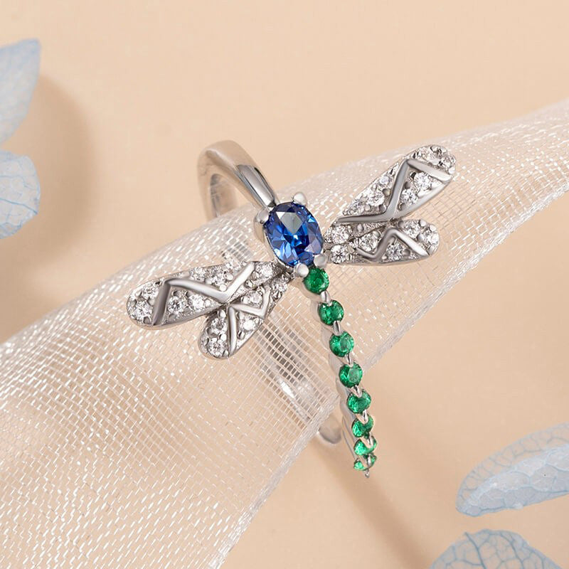 Dragonfly Insect Colorful Ring Cute