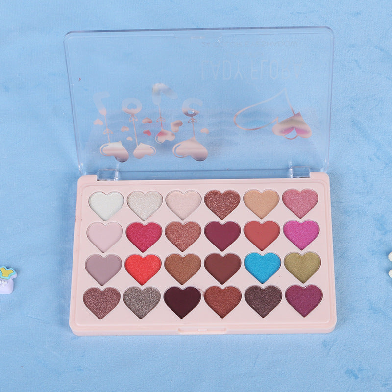 24 Color Eye Shadow Palette Pearlescent Matte