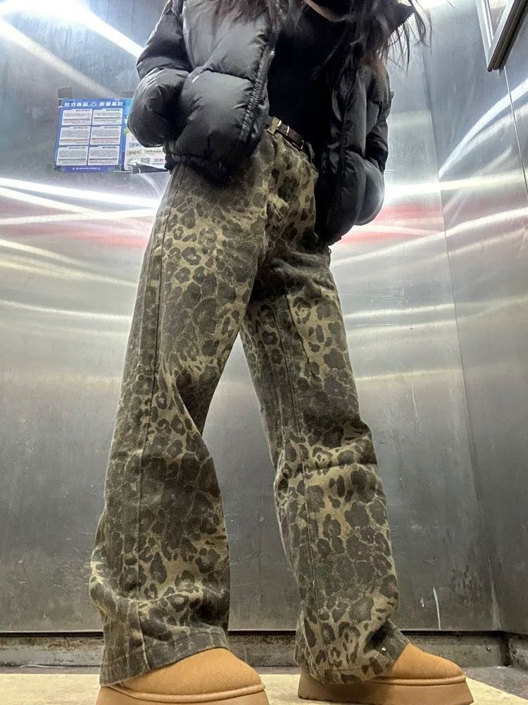 Women's Fashion Loose Straight-leg Wide-leg Pants