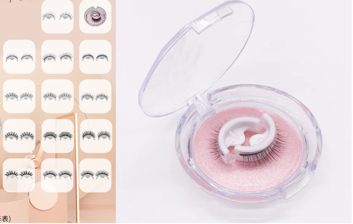 Repeatable Glue-free Self-adhesive False Eyelashes Natural One-pair Package