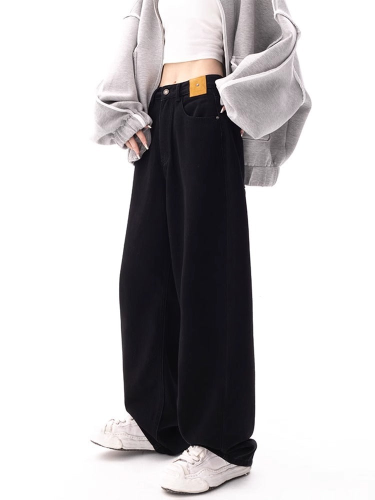 Loose High Waist Slimming Wide Leg Pants