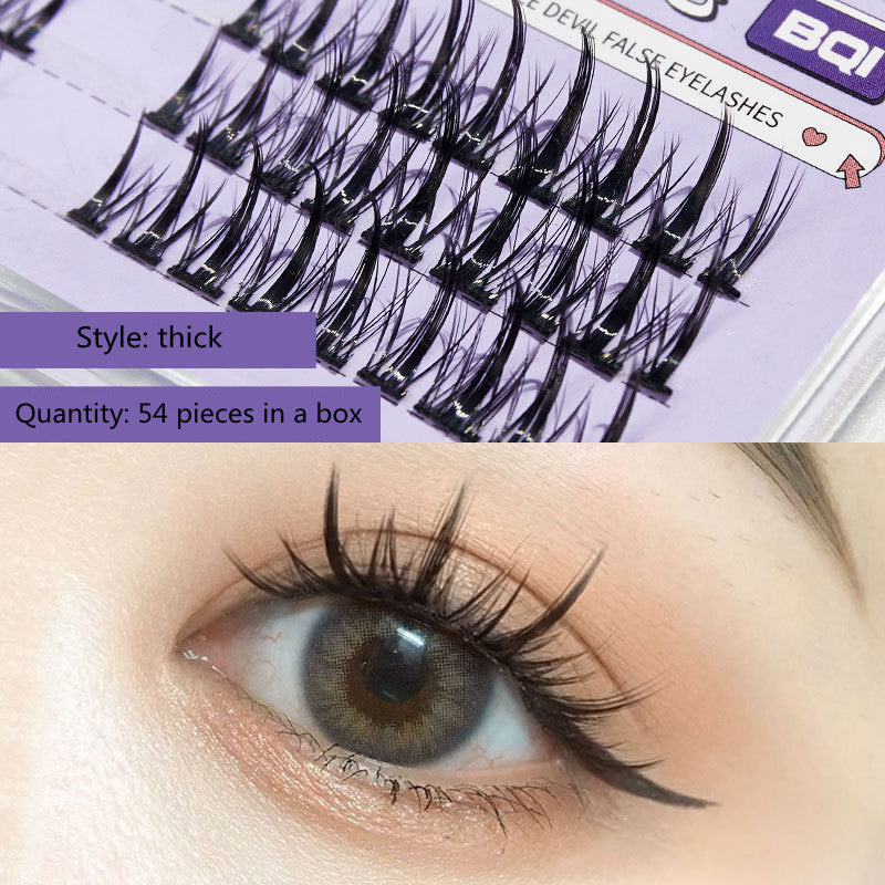 Dense And Light Natural Simulation Single Cluster Segmented Grafting Of Novice Eyelashes