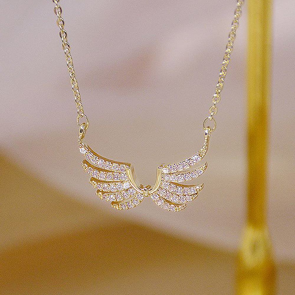 Women's Light Luxury Angel Wings Necklace