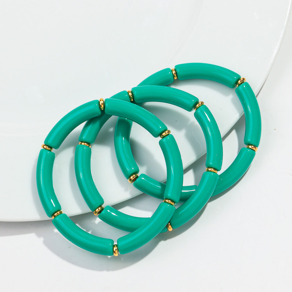 European And American Popular Acrylic Elbow Bracelets Ladies
