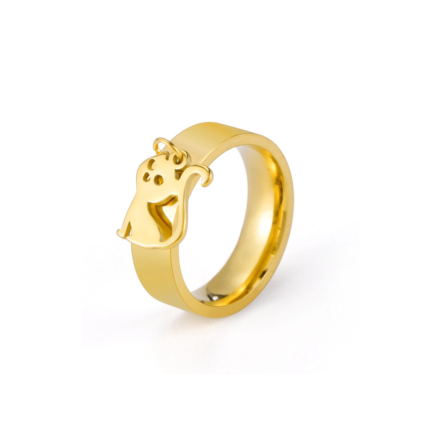 Kitty Stainless Steel Ring