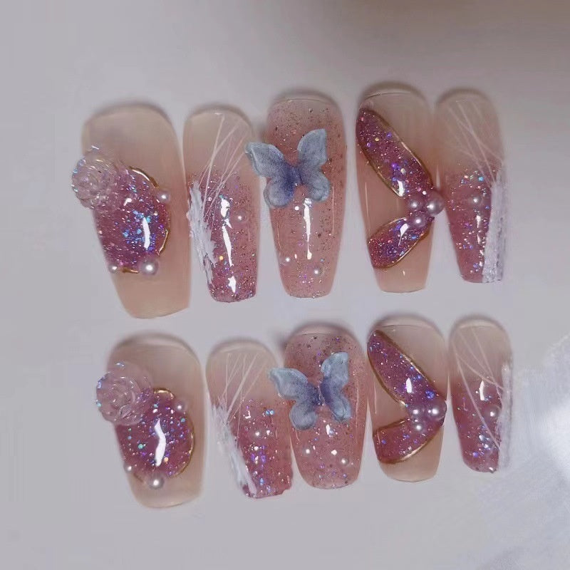 Camellia Series Hand-worn Armor Removable Nail Stickers