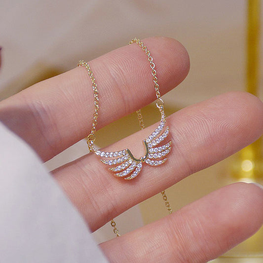 Women's Light Luxury Angel Wings Necklace